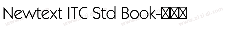 Newtext ITC Std Book字体转换